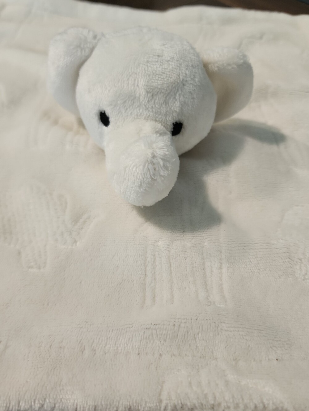 Thro Plush Elephant Baby Lovey Embossed Jimco Lamp James Nunu Short Fleece Egret